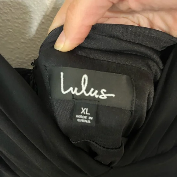 LULUS Heavenly Hues Black Maxi Dress Size XL - Picture 8 of 11